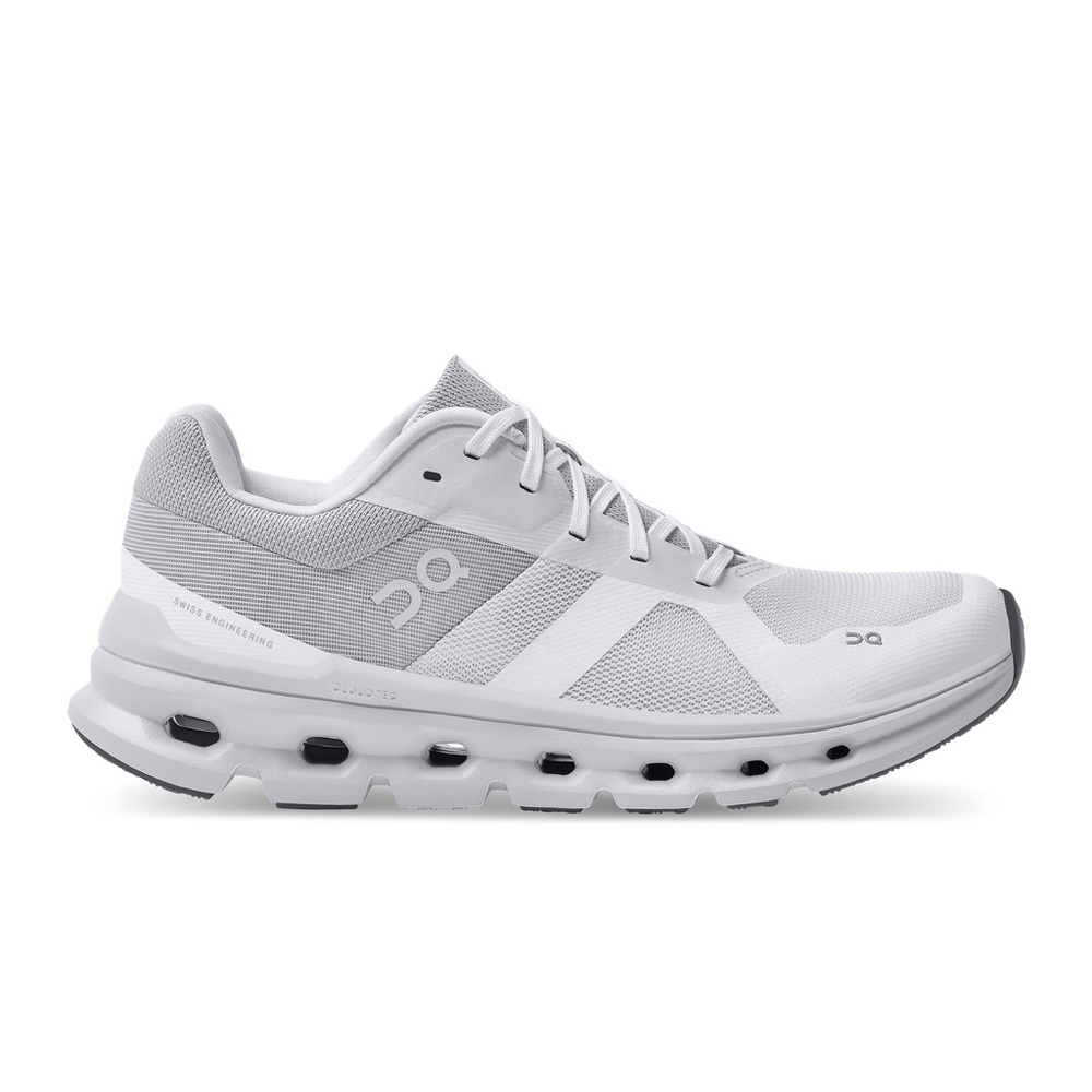 On Cloud On Running Cloudrunner White and Gray Sneakers Women’s Size 11 EU 43